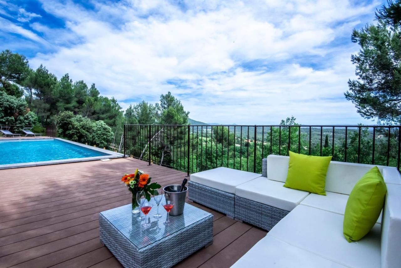 Villa Lumineuse Avec Piscine Clim 1Ere Etage Vue Panoramique Sur Les Montagnes Sur Le Site De La Sainte-Victoire Le Tholonet Dış mekan fotoğraf